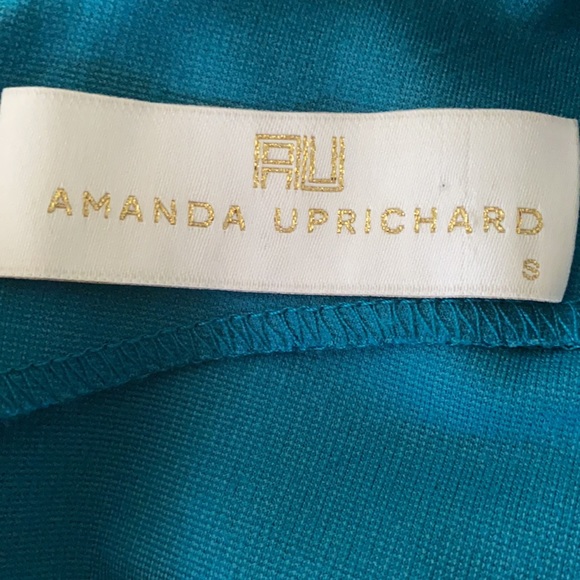 Amanda Uprichard Teal Knit Open Back Rayon Blend Tunic Dress - S - Picture 11 of 12